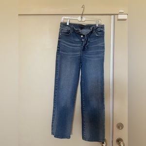 Kendall + Kylie Icon High Rise Straight Jeans. Size 10
